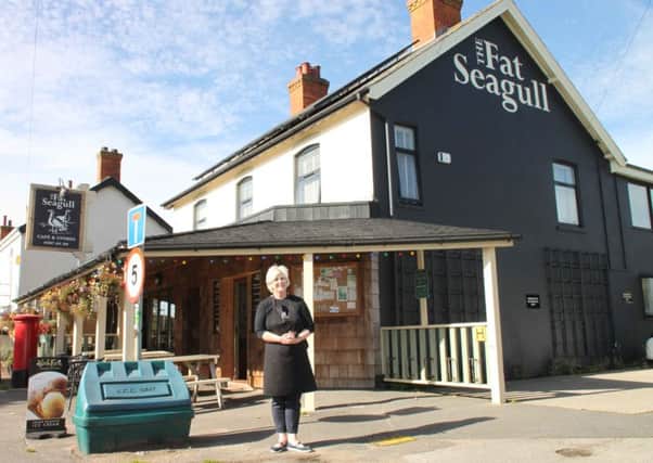 The Fat Seagull in Sandilands has benefitted from a district council grant to improve the look of their business.