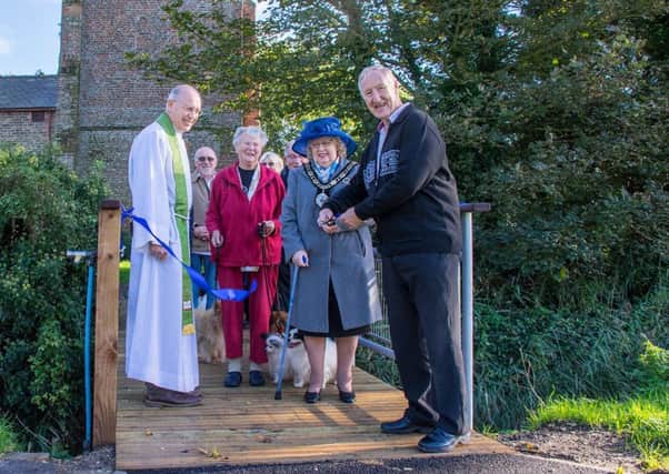 A new footbridge in Trusthorpe has just recently been opened.