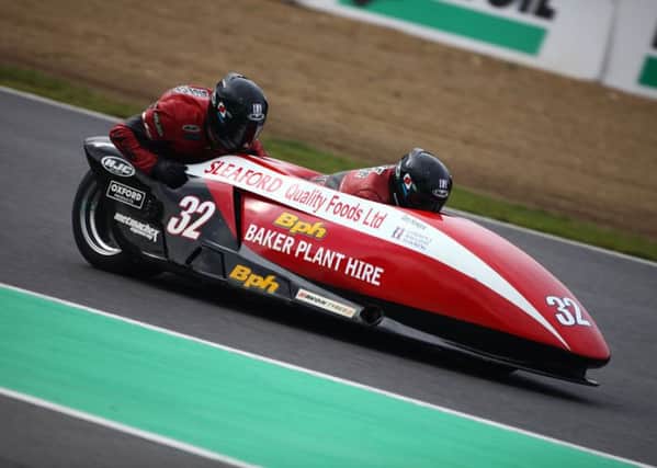 Gary Horspole and Jimmy Jijmmy Connell in action at Brands Hatch. Photo: Dave Yeomans