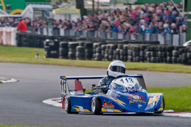 Mark Gellatly in action at Darley Moor. Photo: Steve Addison