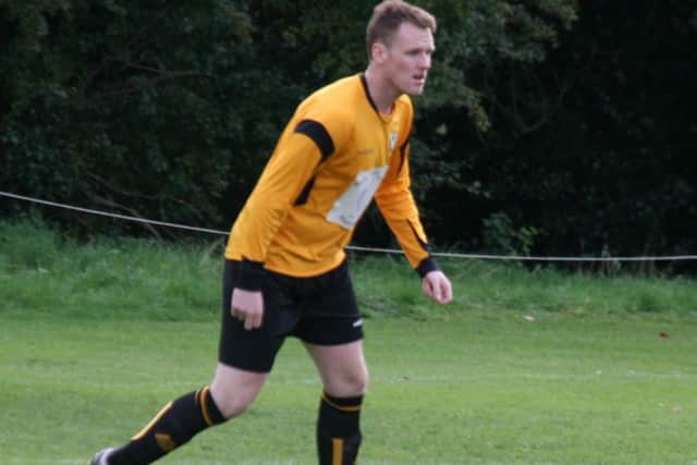 Aaron Greenbeck scored a consolation for Market Rasen Town in their 3-1 league defeat to Louth EMN-161024-132338002