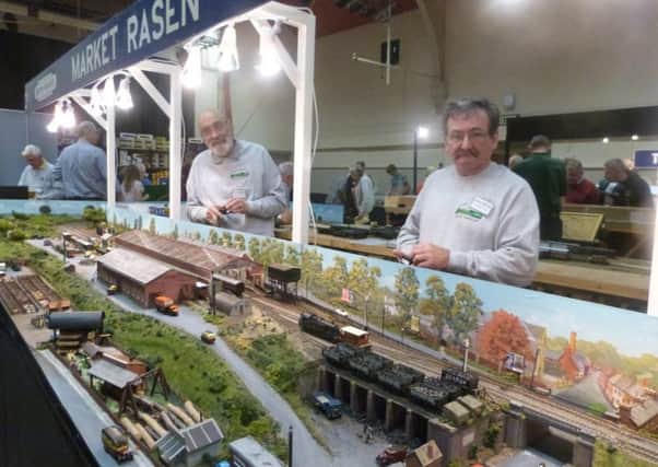 The Market Rasen layout at last year's Caistor Model Railway event.  EMN-161026-125736001