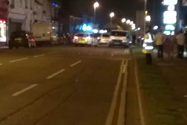 The scene on Roman Bank