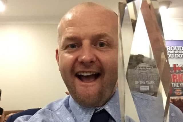 Kevin Skeith, from Sleaford, winner of the UK Worker of the Year award