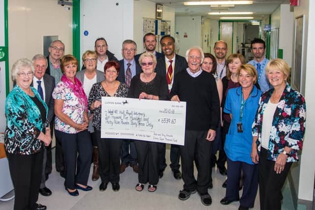 The Emma-Jayne Memorial Fund has presented a cheque of over £6,000 to Hull Royal Infirmary's Neurosurgical Unit.