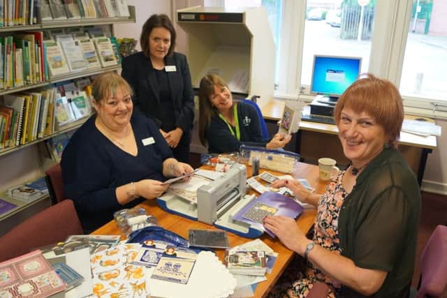 Craft session at Market Rasen Library EMN-160311-115324001