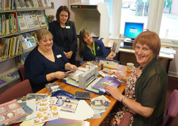 Craft session at Market Rasen Library EMN-160311-115324001