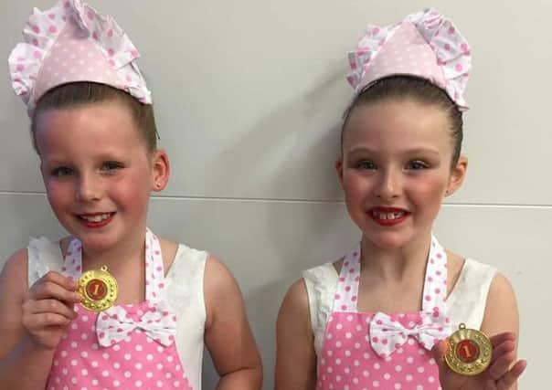Millie Oakes and Evie Jaines were first in the novice Cabaret duet.