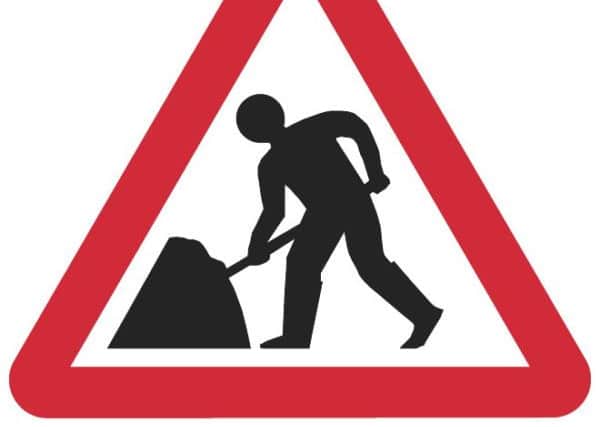 Roadworks in the area.