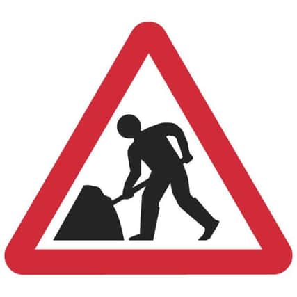 Roadworks in the area.
