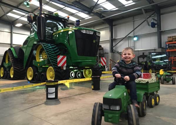 Doubleday is counting down to its Christmas open day. Pictured is George Skipworth, son of a customer.