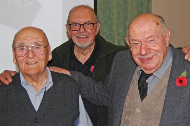 Left is Maurice Wells, middle Alf Ludlam and right Alan Birkett. Both Maurice and Alan previously worked on the East Lincolnshire line. EMN-161114-105354001