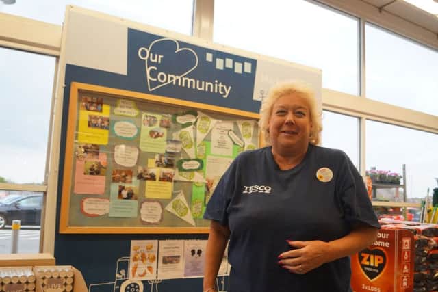Jenny Stimson, Community Champion at Tesco Market Rasen EMN-160711-072348001