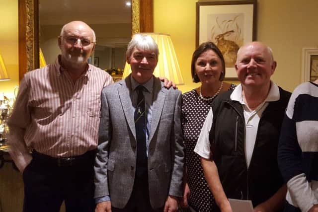 Captains Drive-out winning team, from left, Bob Briggs, out-going captains Graham Sykes and Penny Buckley, Karl Koslow and Jane Briggs EMN-160711-130736002