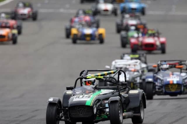 Andy Molsom in action at Spa-Francorchamps in Belgium.