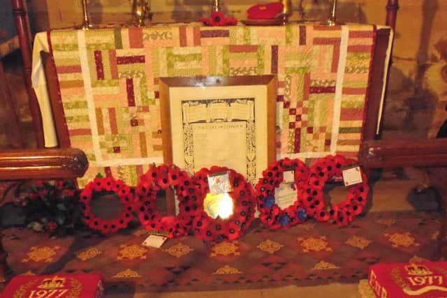 Remembrance event at Thimbleby Church, the first in 30 years EMN-161117-102344001