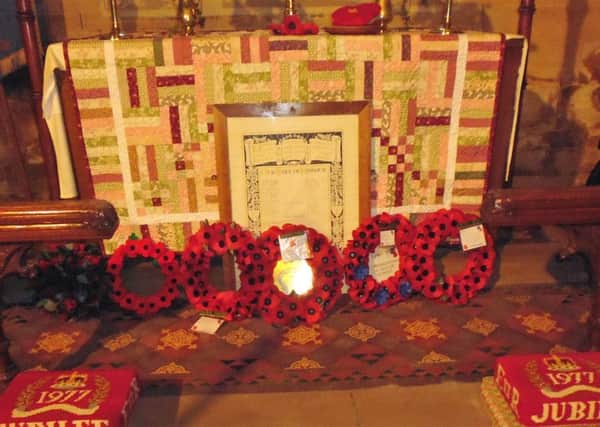 Remembrance event at Thimbleby Church, the first in 30 years EMN-161117-102344001
