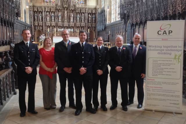 Community Alcohol Partnership launch at Boston Stump.