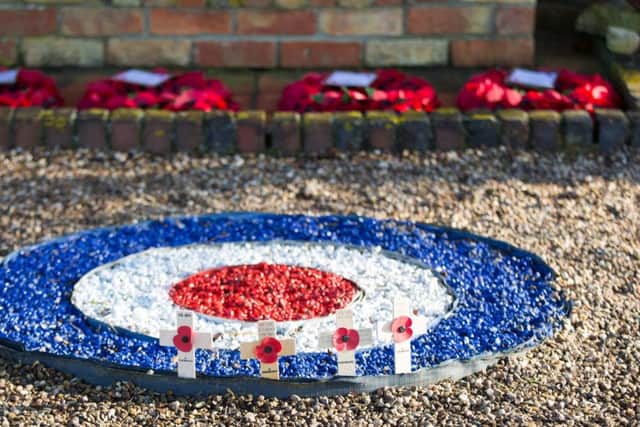 Armistice Day 2016, personnel gather at a Memorial at the former RAF Metheringham Airfield for a Service of Remembrance. CON-OFFICIAL-