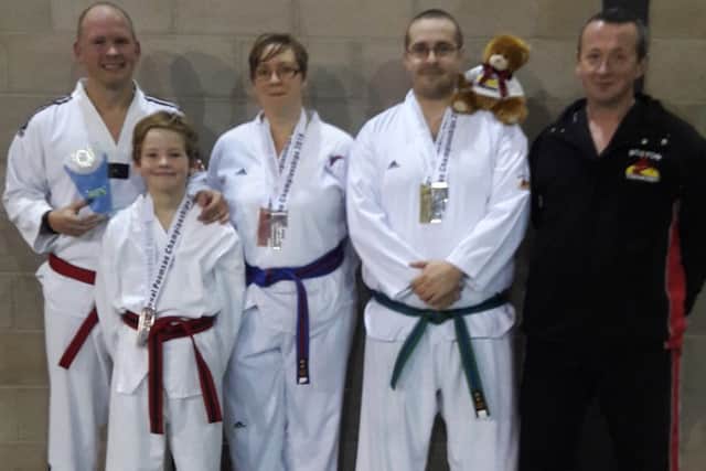 Taekwondo club members.