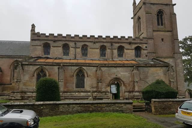 Stripped. The roof at Aswarby church. EMN-161115-102128001