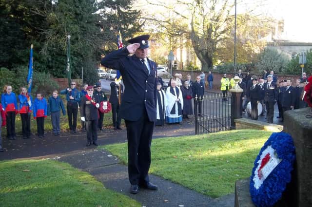 Royal British Legion volunteers at the  Remembrance Day parade in Spilsby on Sunday had no idea a callous thief had stolen a collection box from them. ANL-161118-114427001