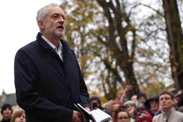 Speaking today in Sleaford - Jeremy Corbyn. Photo: Toby Roberts EMN-161120-165046001