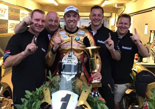 Hickman celebrates back-to-back Macau GP wins.