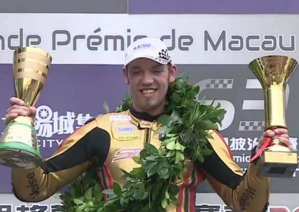 Hickman climbs the top step of the Macau Grand Prix podium for the second year running EMN-161121-095448002