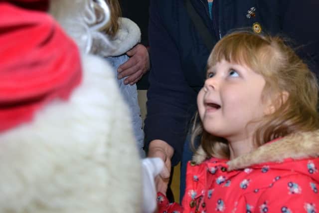 Santa's grotto opening at Johnson's Garden Centre, in Boston. Jocelyn Lawman 07939 662305.
Santa arrives in Jag and meets kids and parents ANL-161119-193806001