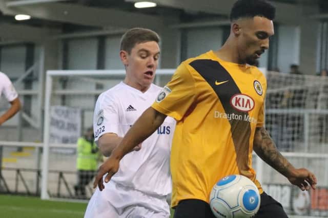 Jay Rollins netted twice at Fylde, but Boston shipped nine goals.
