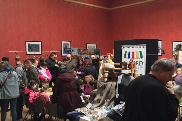 A busy Alford Corn Exchange at a previous Christmas craft market EMN-161122-162903001