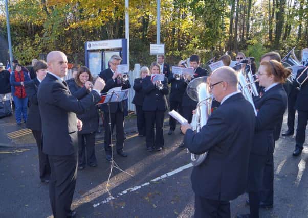 Rasen Town Band at this year's Remembrance Sunday event EMN-161124-175510001
