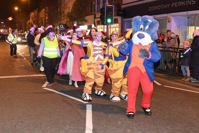 Skegness Christmas parade and lights switch-on. Photo: MSKP-241116-20 ANL-161125-155019001