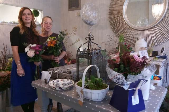 Julie Jennings and her mum, Maureen Mair, at Dukes of Louth Ltd . ANL-161127-155831001