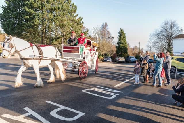 Father Christmas arrived in style at Wolds View, Horncastle's Wyevale Garden Centre EMN-161130-123139001
