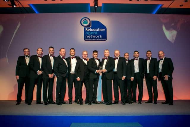 Pygott and Crone at the Relocation Agent Network of the Year Awards. Picture: James Barke