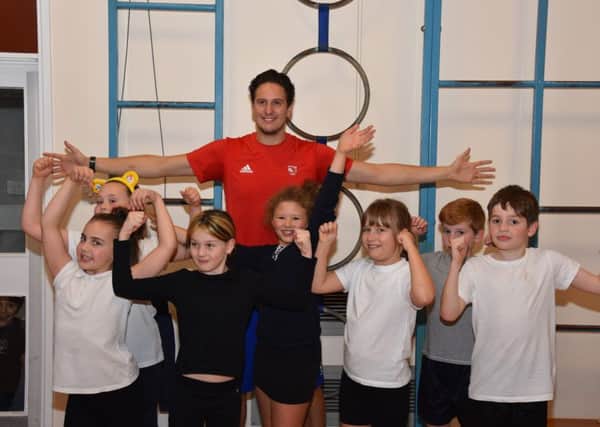 Olympic swimmer James Kirton visited Wragby Primary School EMN-161128-062836001
