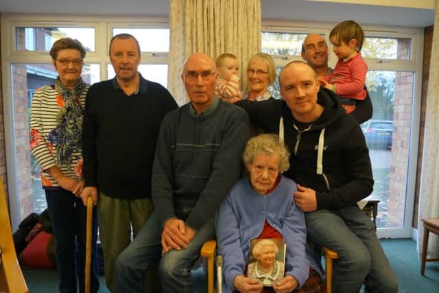 Kathleen Waite celebrated her 100th birthday with family and friends EMN-161128-134100001