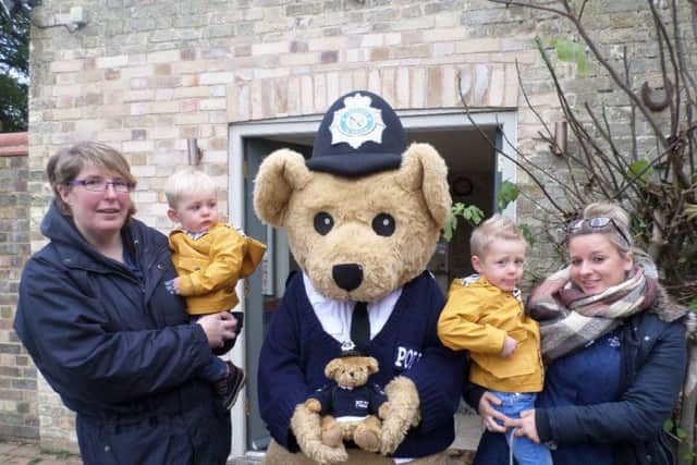 Bobby the Bear visited Mon Ami Nursery in Alford.
