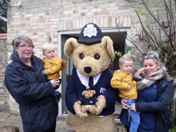 Bobby the Bear visited Mon Ami Nursery in Alford.