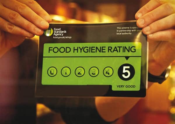 An example of a Fooyd Hygiene Rating label.