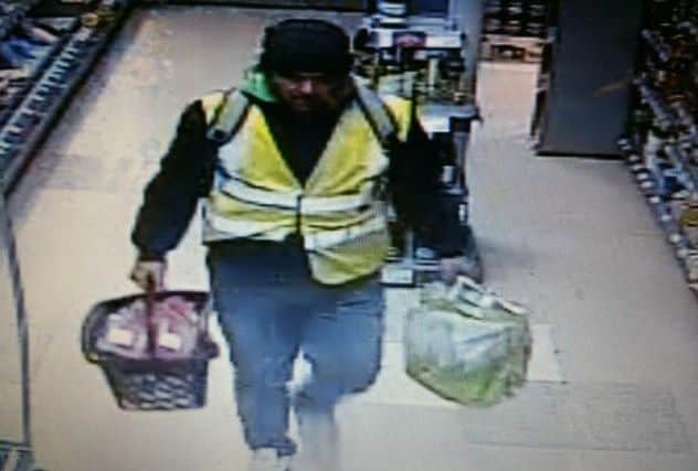 CCTV released by police in relation to a meat theft at the Co-operative, on West Street. EMN-160112-161935001