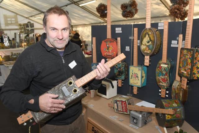 Gifted Christmas Market at National Centre for Craft and Design. Sleaford Ukulele Orchestra. EMN-160512-104149001