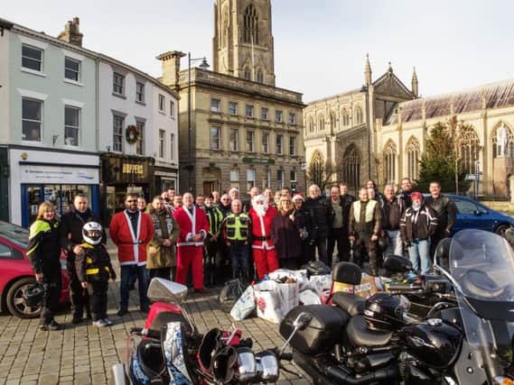 Scene from this year's Toy Run and Charity Ride.