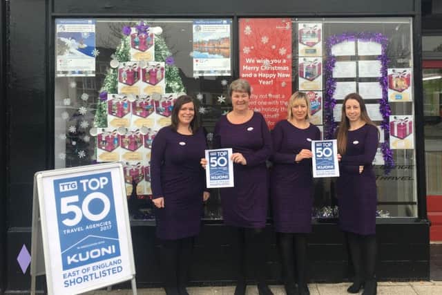 The team at Boston's Departure Lounge Travel. Pictured (from left) are Debby King, Kerry Lee, Annette Whiting, and Sam Grayson. Not pictured is Jenny Robson.