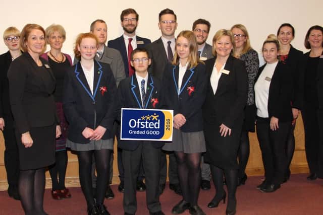 From left - Viki Bartlett (Art), Tamsin Morris (Art), Amanda Money (Vice Principal / Head of SCITT), Helen Maidment (English Subject Specialist), Emma Badley (Year 7), Benjie Groom (History Subject Specialist), Greg Miller (Physics), Ben Heath (Year 7), Luke Anderson (MFL), Jessica Dexter (Year 8), Alex Green (Science), Sarah Trow (Secondary Programme Leader), Jemma Parker (Science), Georgie Goldstein (Maths), Laura Walker (Geography Subject Specialist) and Wendy Procter (SCITT Administrator). EMN-160612-085307001