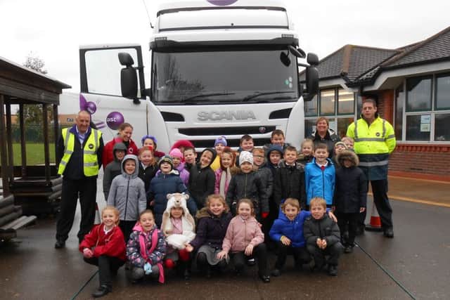 Scene from Gists visit to Bostons Carlton Road Academy.