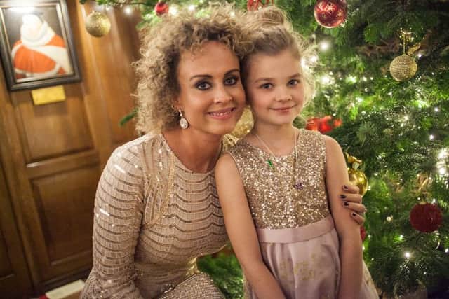 Lotte Scaman 9, with her mother Simone at the British Dyslexia Association Awards.