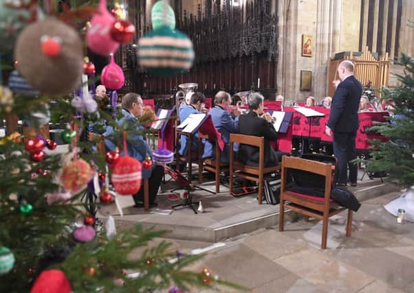 Light of Life Service for Butterfly Hospice, at Boston Stump. Swineshead Silver Band.